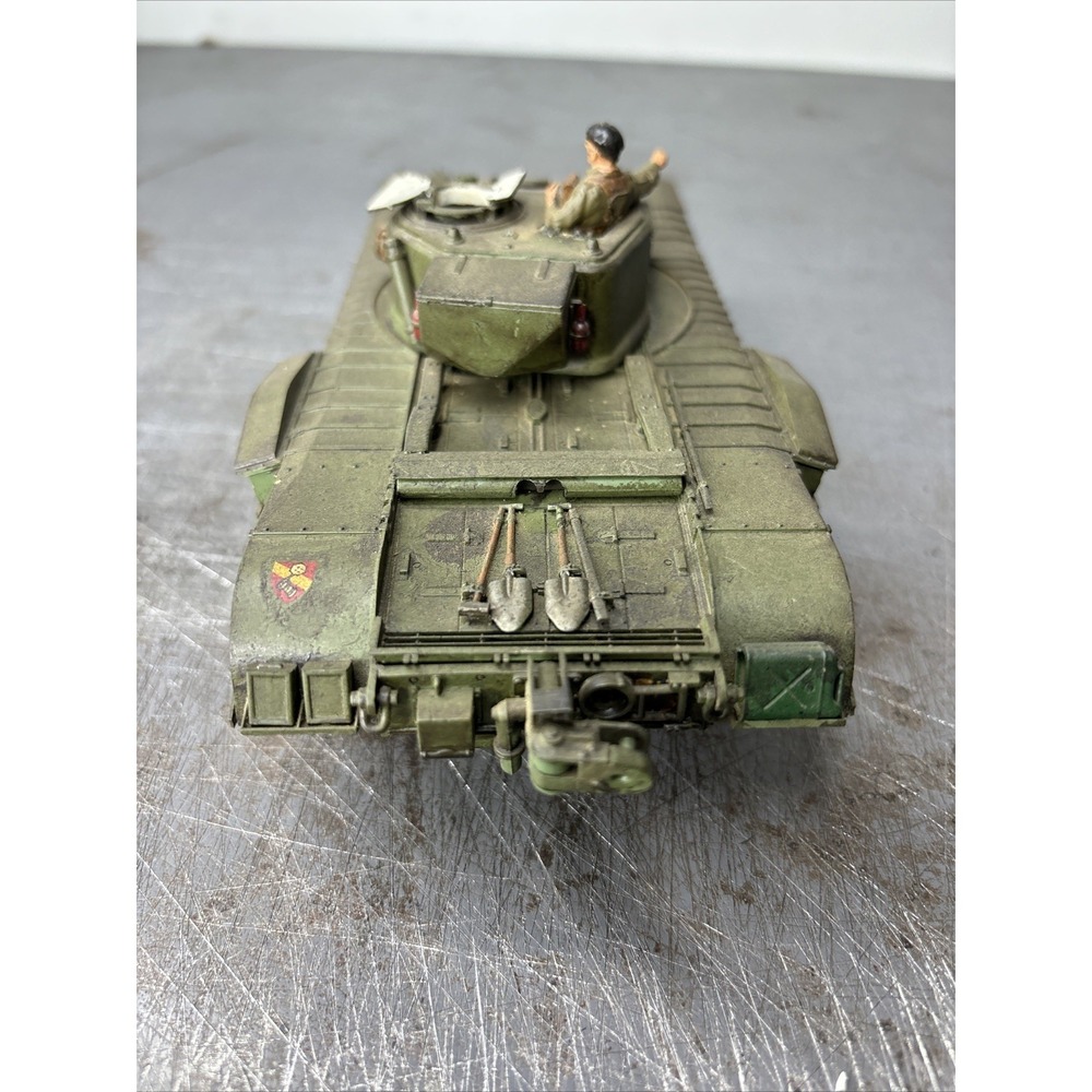 1/35 Built Painted British Churchill Crocodile Flamethrower Tank BRITON W/Figure - Picture 6 of 13